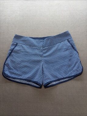 Outback Red Blue Geometric Athletic Shorts